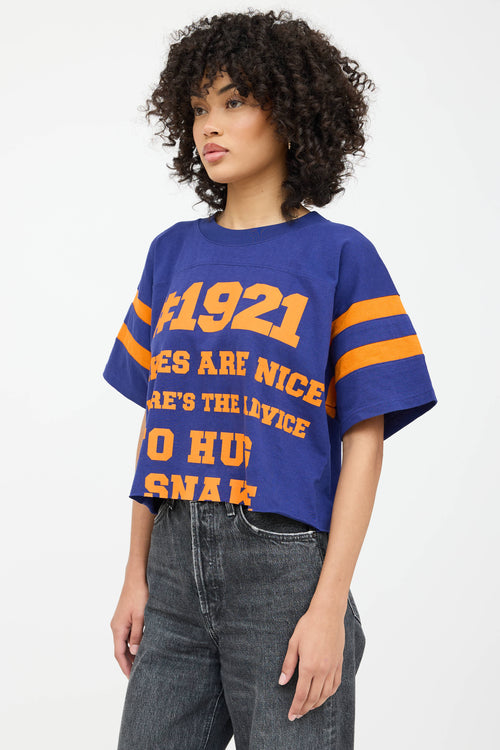 Gucci Advice Graphic Cropped T-Shirt
