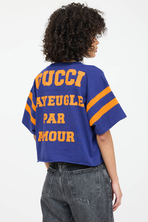 Gucci Advice Graphic Cropped T-Shirt