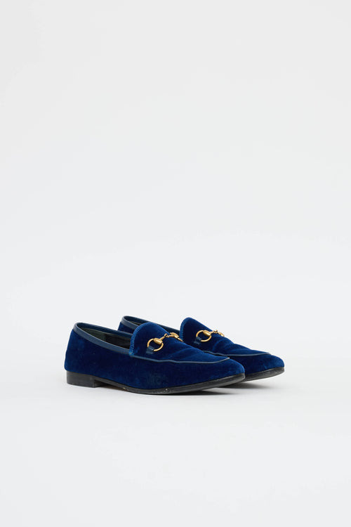 Gucci Velvet Jordaan Loafer