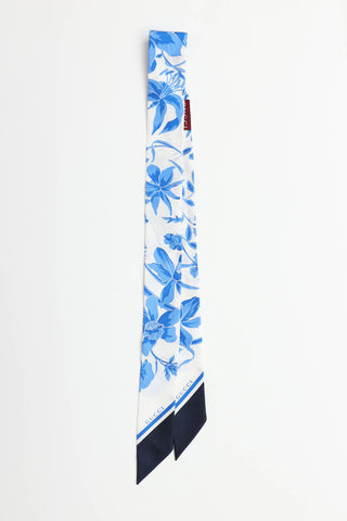 Gucci Silk Floral Twill Ribbon