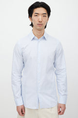 Gucci Blue & White Striped Shirt