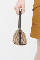 Gucci Beige GG Canvas Boat Pochette