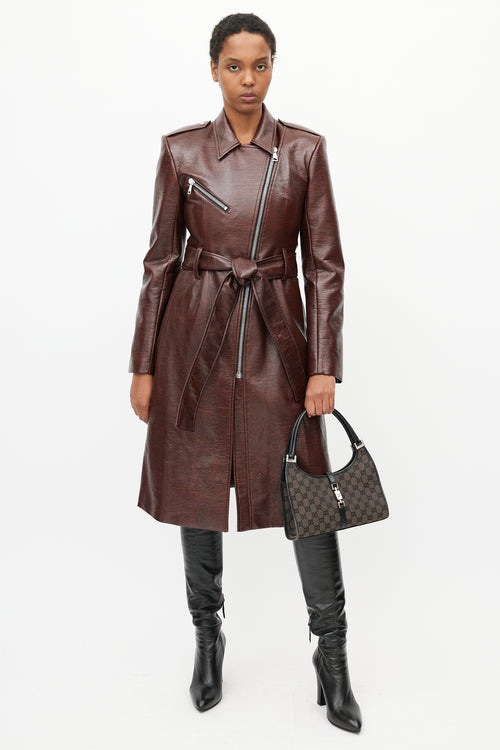 Gucci Vintage Dark Brown Jackie Bardot Shoulder Bag