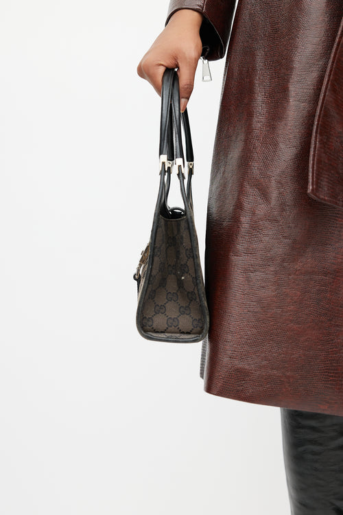 Gucci Vintage Dark Brown Jackie Bardot Shoulder Bag