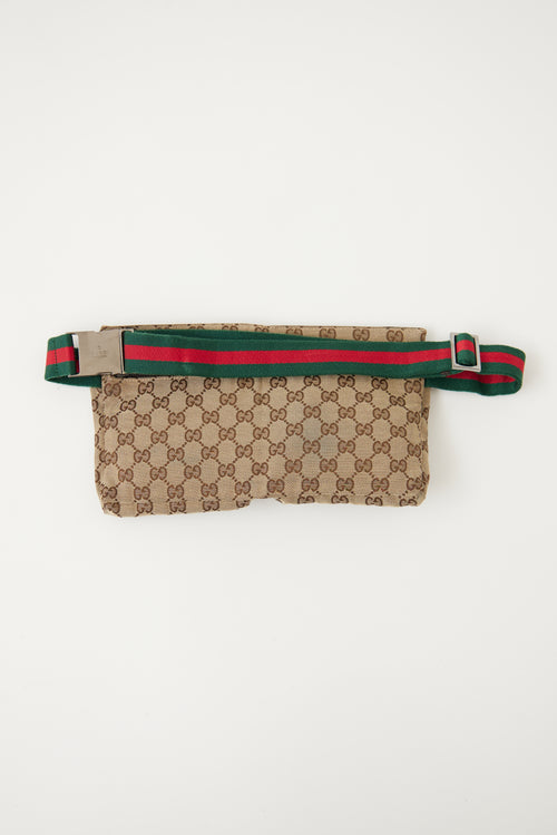 Gucci Beige Monogram Waist Bag