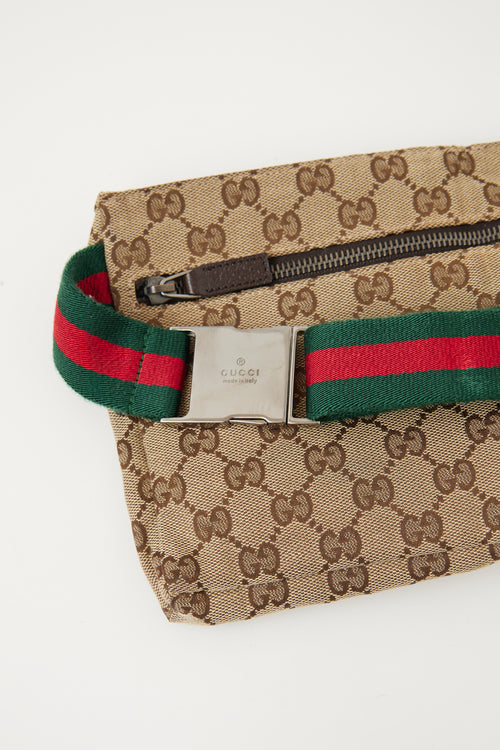 Gucci Beige Monogram Waist Bag