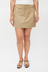 Gucci Brown Cotton A-Line Skirt