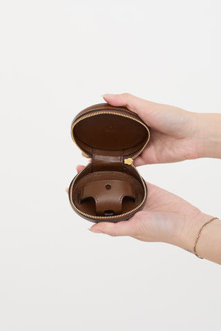 Gucci Leather Logo Airpod Case