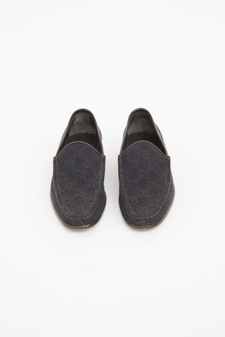 Gucci Brown Canvas Loafer