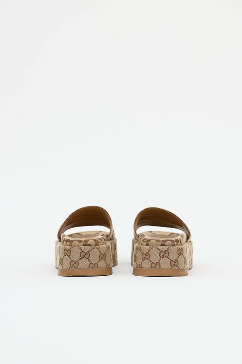 Gucci Maxi GG Platform Slide