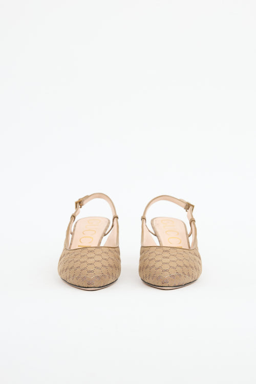 Gucci GG Quilted Slingback Heel