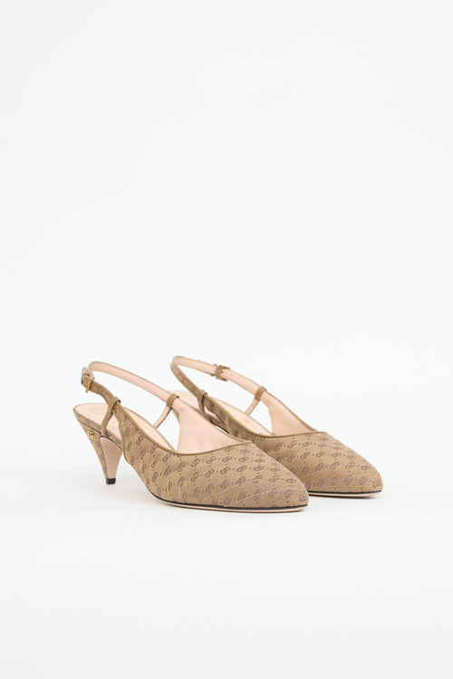 Gucci GG Quilted Slingback Heel