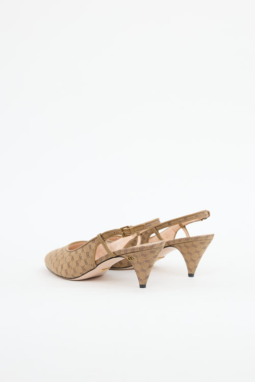 Gucci GG Quilted Slingback Heel