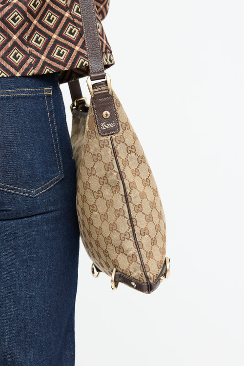 Gucci Canvas Abbey Crossbody Bag