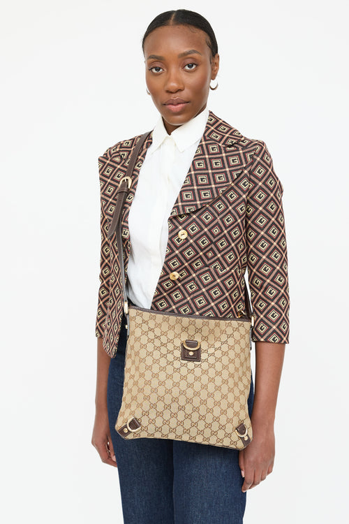 Gucci Canvas Abbey Crossbody Bag