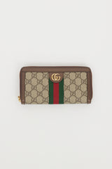 Gucci Brown & Multi GG Supreme Ophidia Wallet