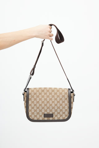 Gucci Beige Monogram Crossbody Bag