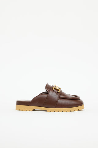 Gucci Leather Horsebit Mule