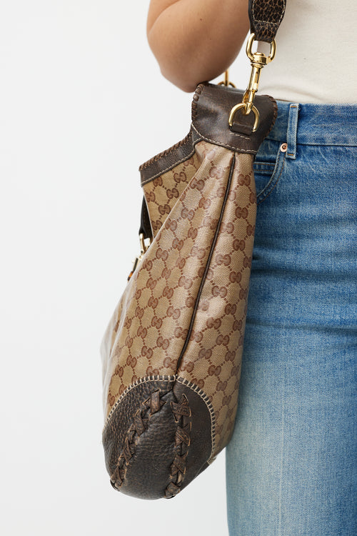 Gucci Brown Jackie Monogram Bag