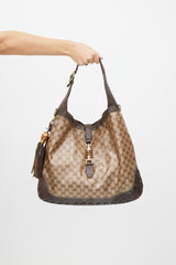 Gucci Brown Jackie Monogram Bag