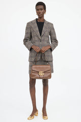 Gucci Leather GG Marmont Messenger Bag