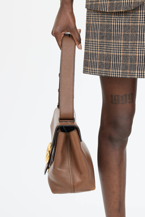 Gucci Leather GG Marmont Messenger Bag