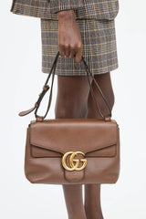 Gucci Leather GG Marmont Messenger Bag