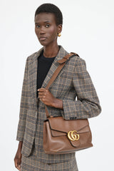 Gucci Leather GG Marmont Messenger Bag
