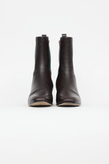 Gucci Brown Leather Chelsea Ankle Boot