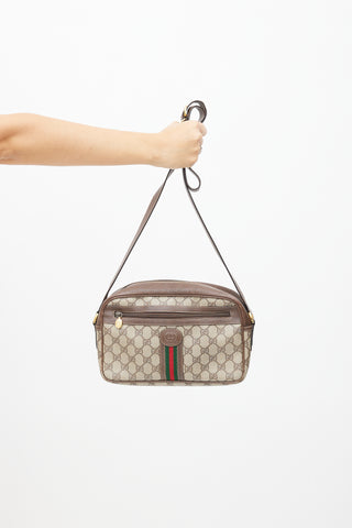 Gucci Brown Medium Ophidia GG Supreme Crossbody Bag