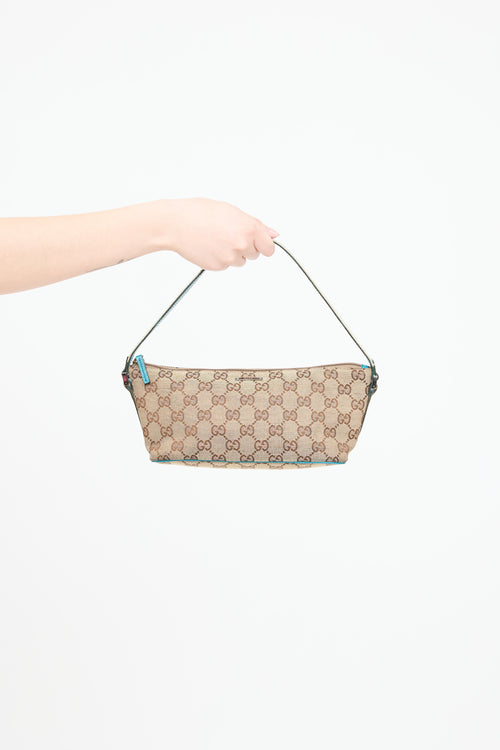 Gucci GG Canvas Boat Pochette Bag