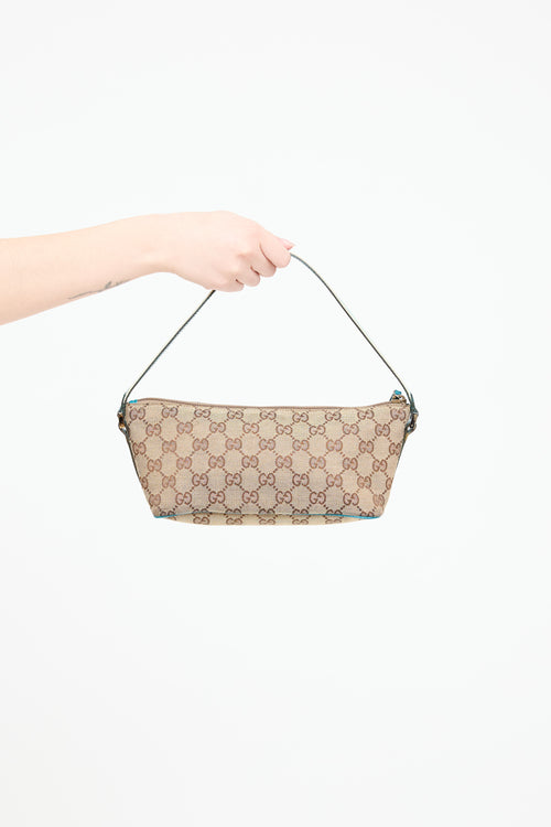 Gucci GG Canvas Boat Pochette Bag