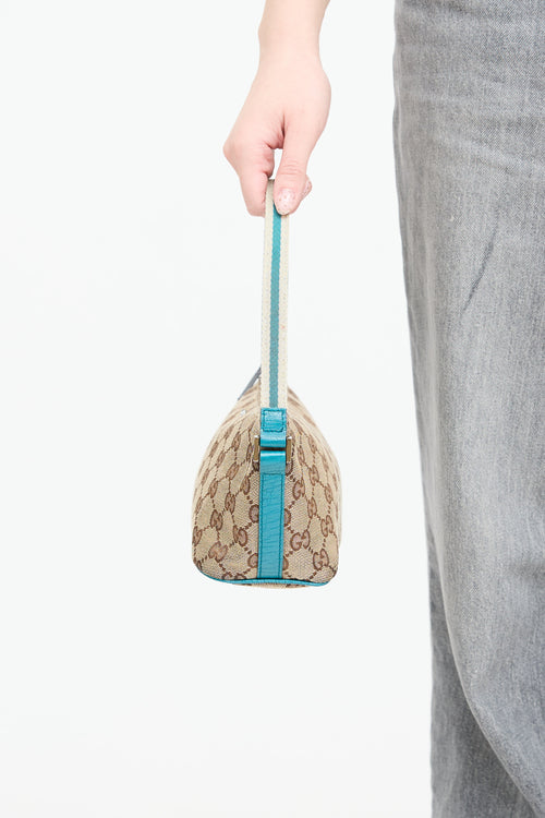 Gucci GG Canvas Boat Pochette Bag