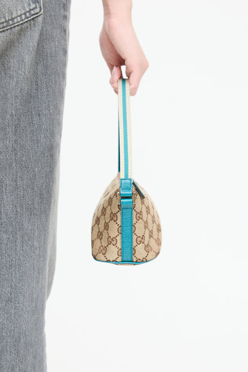 Gucci GG Canvas Boat Pochette Bag