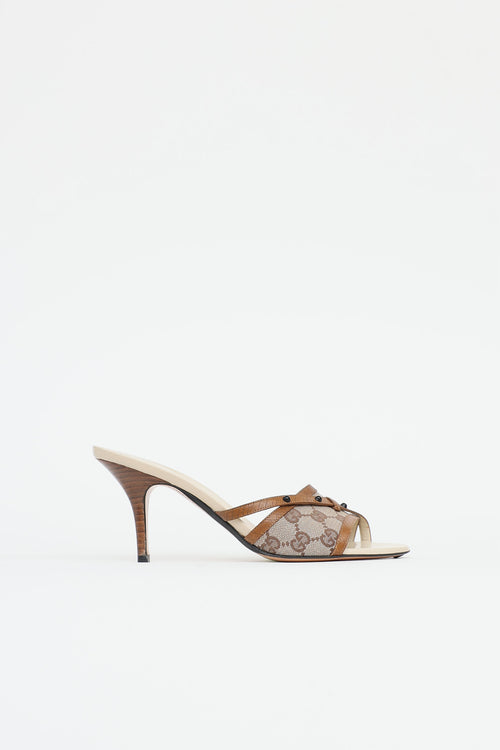 GucciGG Supreme Open Toe Heel