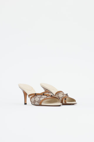 GucciGG Supreme Open Toe Heel