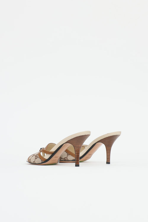 GucciGG Supreme Open Toe Heel