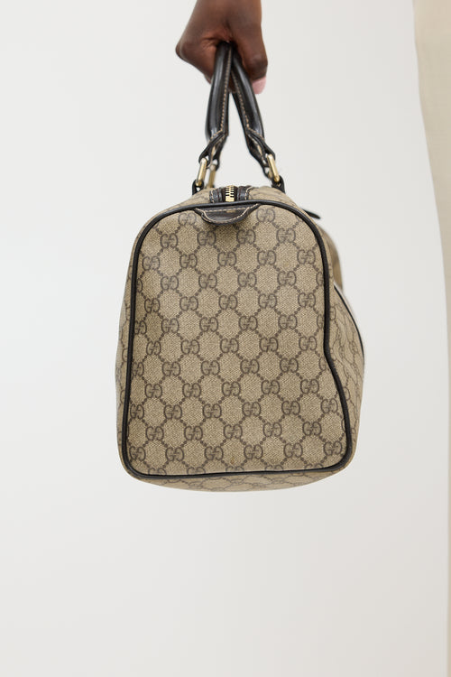 Gucci Brown Monogram Boston Bag