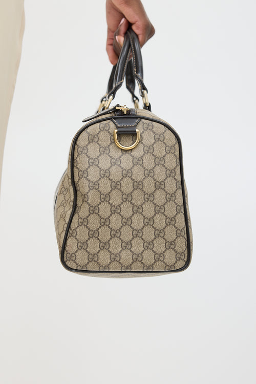 Gucci Brown Monogram Boston Bag