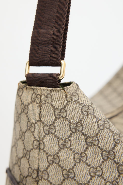Gucci Brown Monogram Diaper Tote Bag