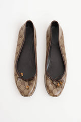 Gucci GG Crystal Canvas Flat