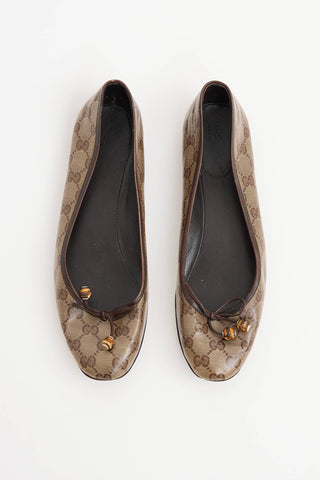 Gucci GG Crystal Canvas Flat