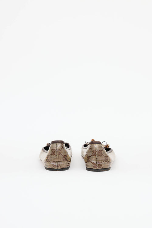 Gucci GG Crystal Canvas Flat