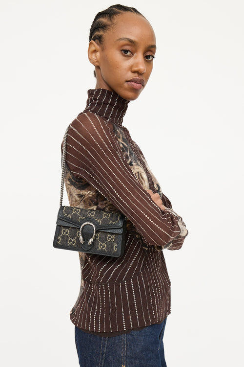 Gucci Denim Super Mini Dionysus Bag