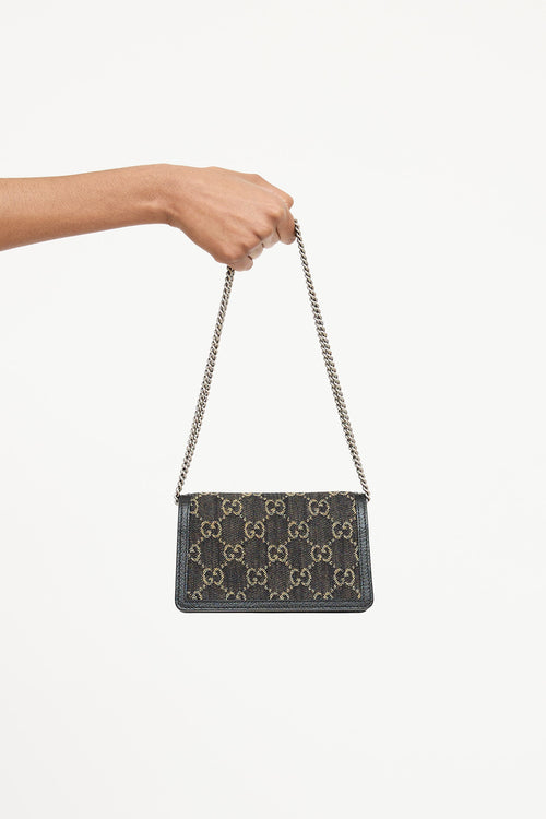 Gucci Denim Super Mini Dionysus Bag