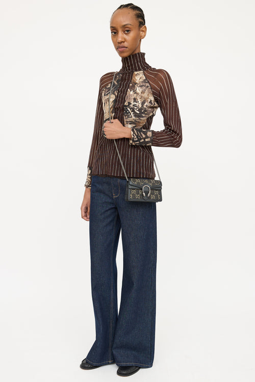 Gucci Denim Super Mini Dionysus Bag