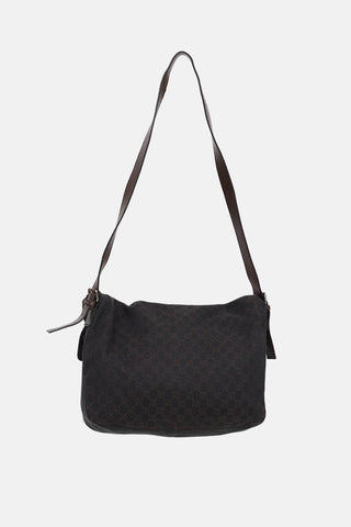 C. 2000s Denim Monogram Messenger Bag