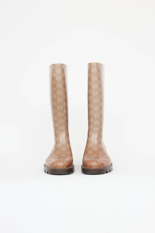 Gucci GG Monogram Rubber Boot