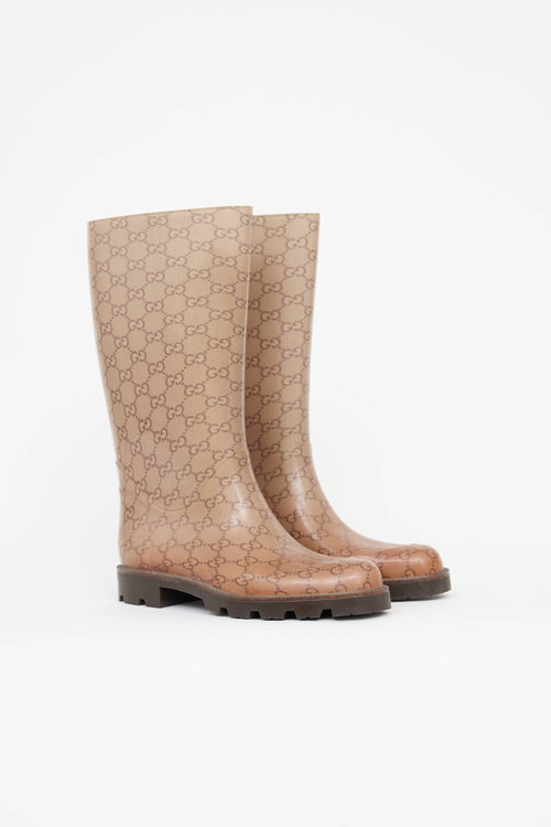 Gucci GG Monogram Rubber Boot