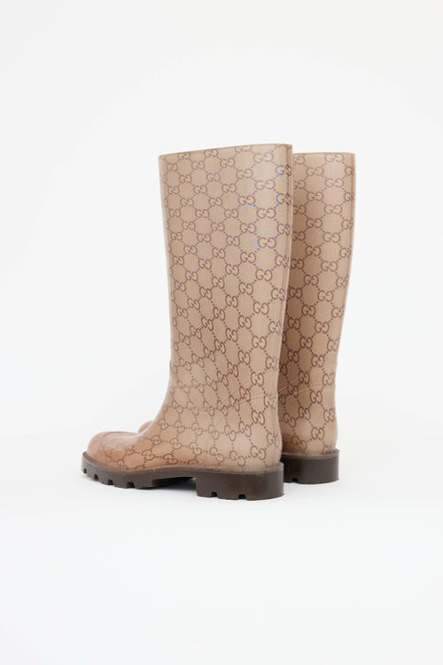 Gucci GG Monogram Rubber Boot